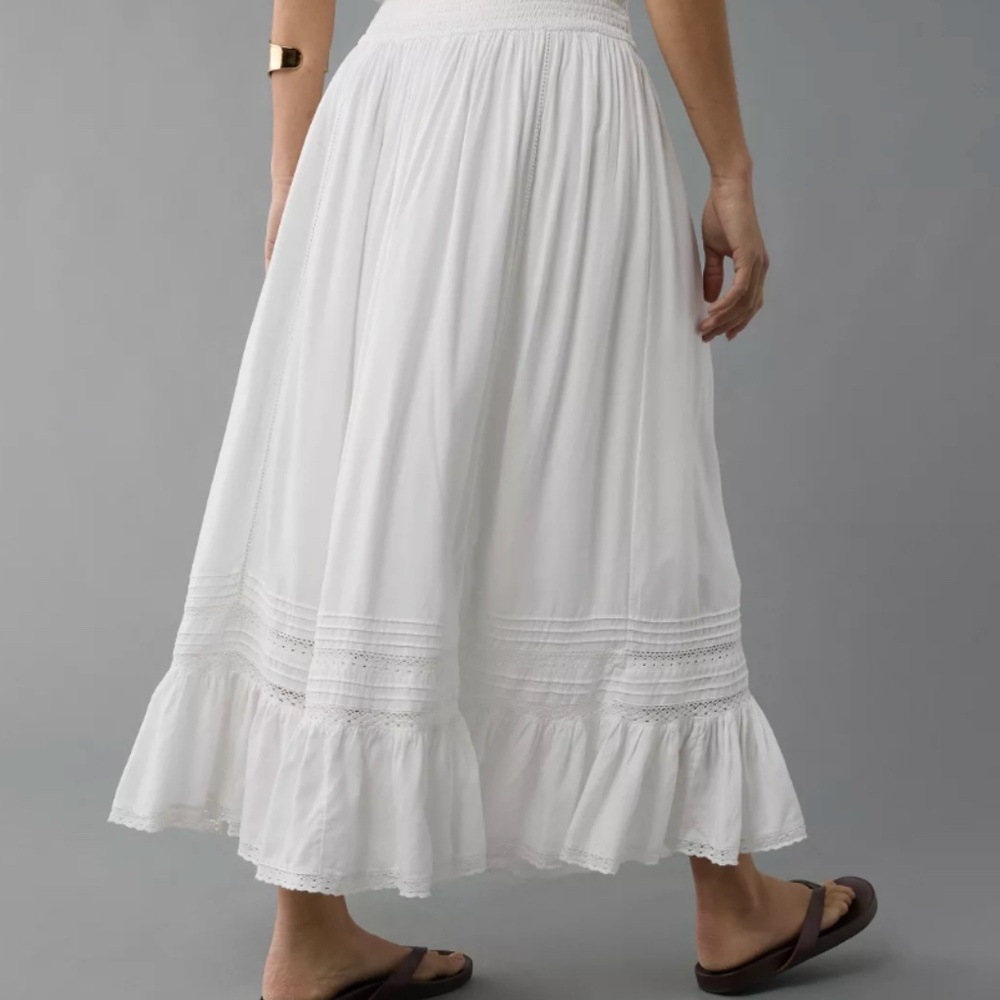 AE High-Waisted Ruffle Maxi Skirt